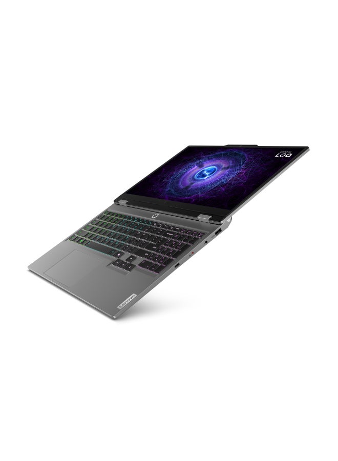 Lenovo - LOQ 3 15IAX9 Laptop With 15.6-Inch FHD Display, Core i5-12450HX Processor/12GB RAM/512GB SSD/6GB Nvidia Geforce RTX 3050 Graphics Card/Windows 11 English/Arabic Luna Grey - Image 1