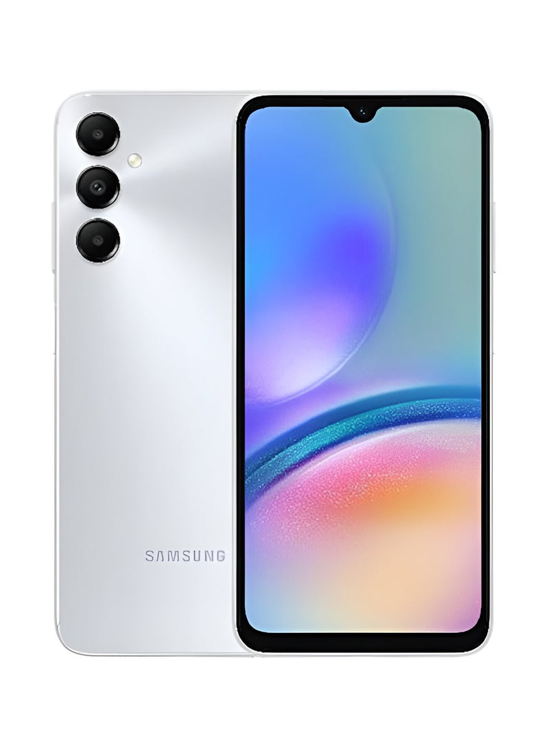 سامسونج Galaxy A05s Dual SIM Silver 6GB RAM 128GB 4G LTE - Middle East Version with a free gift 25W Adapter USB-C Super Fast Charging Travel Adapter (EU Plug)  - Image 2