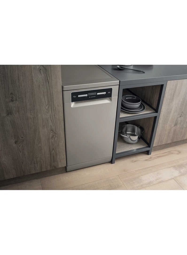 أريستون Ariston Dishwasher, 10 Persons, 8 Programs, Silver- LSFO 3T223 W X LSFO 3T223 W X silver  - Image 3
