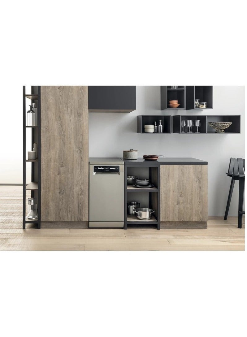أريستون Ariston Dishwasher, 10 Persons, 8 Programs, Silver- LSFO 3T223 W X LSFO 3T223 W X silver  - Image 2