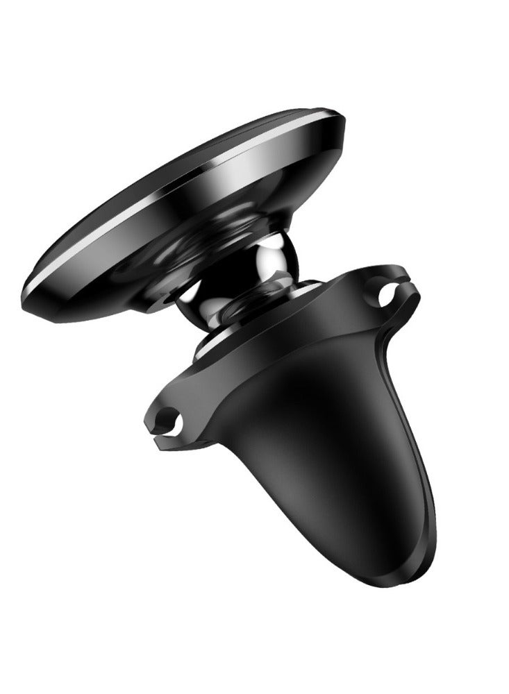 بيسوس Magnetic Car Air Vent Phone Holder With 2 Cable Clip Black - Image 3