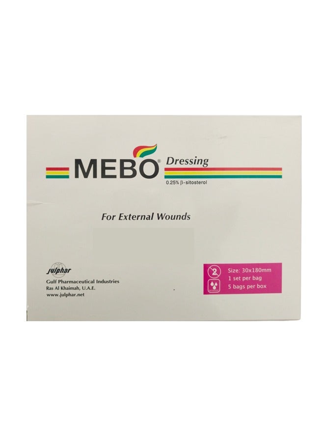 MEBO Dressing for External Wounds 30x180mm Moisture Retaining Healing Solution  - Image 1