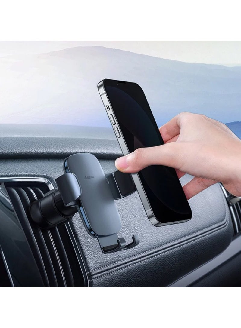 بيسوس Car Air Vent Phone Holder - Silver - Image 4