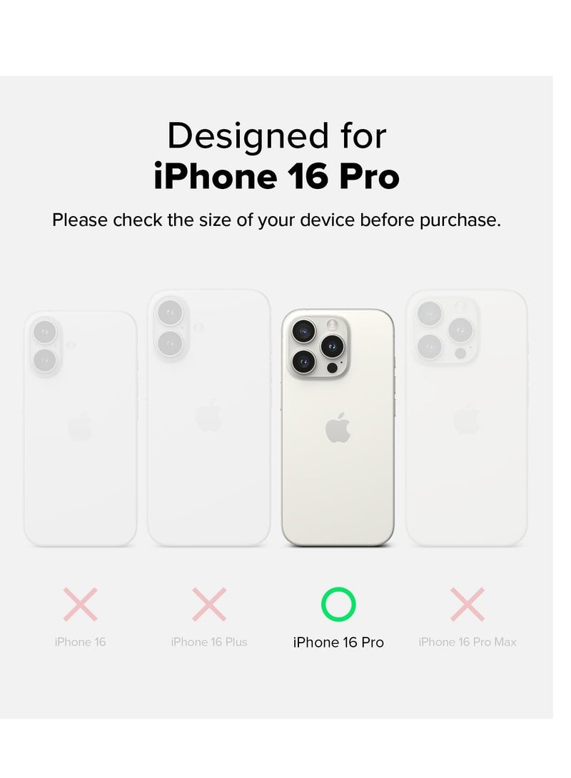 Ringke Fusion-X [Precise Cutouts for Camera Lenses] Compatible with iPhone 16 Pro Case, Augmented Bumper Military Design Shockproof Protective Cover Designed for iPhone 16 Pro Case Camo Black - Image 2