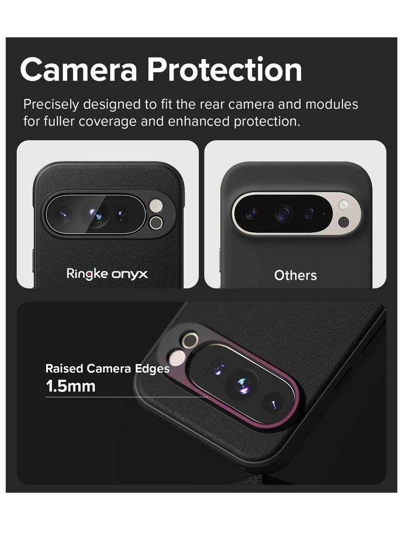 Ringke - Onyx [Feels Good in The Hand] Compatible with Google Pixel 9 Pro XL Case, Anti-Fingerprint Technology Prevents Oily Smudges Non-Slip Enhanced Grip Precise Cutouts for Camera - Black - Image 1