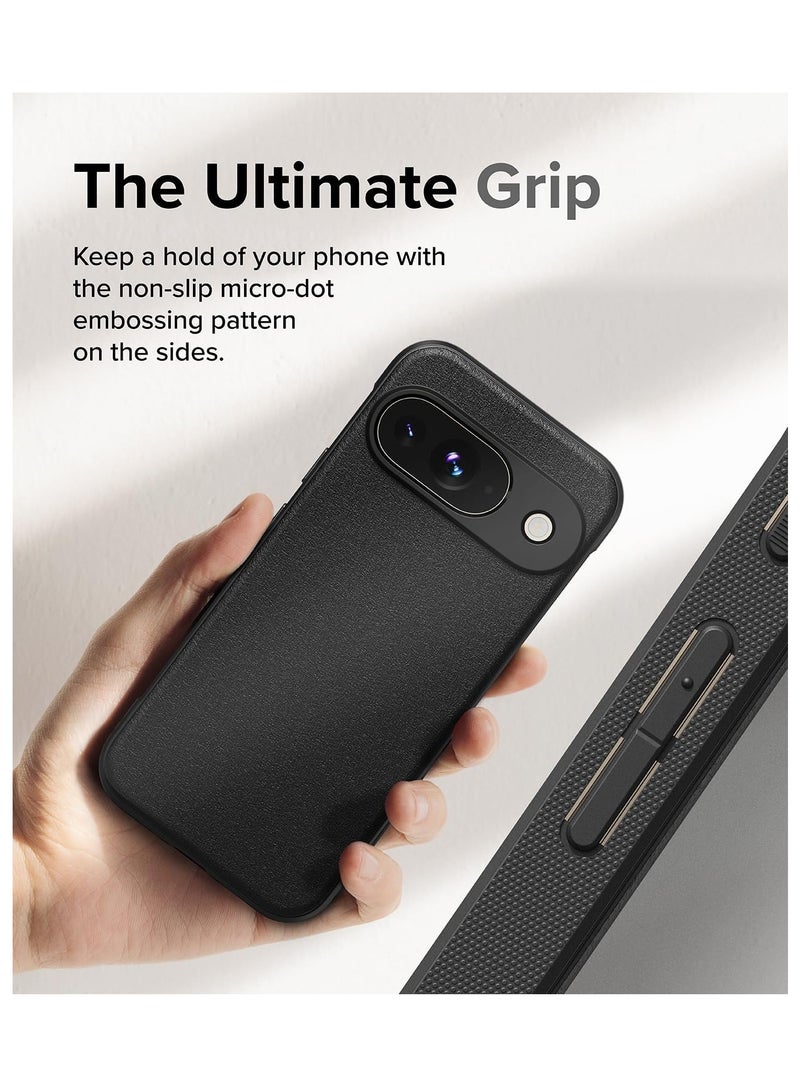 Onyx [Feels Good in The Hand] Compatible with Google Pixel 9 Case, Anti-Fingerprint Technology Prevents Oily Smudges Non-Slip Enhanced Grip Precise Cutouts for Camera Black