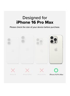 Ringke Fusion-X [Precise Cutouts for Camera Lenses] Compatible with iPhone 16 Pro Max Case, Augmented Bumper Heavy Duty Shockproof Protective Cover Designed for iPhone 16 Promax Case Black  - Image 2