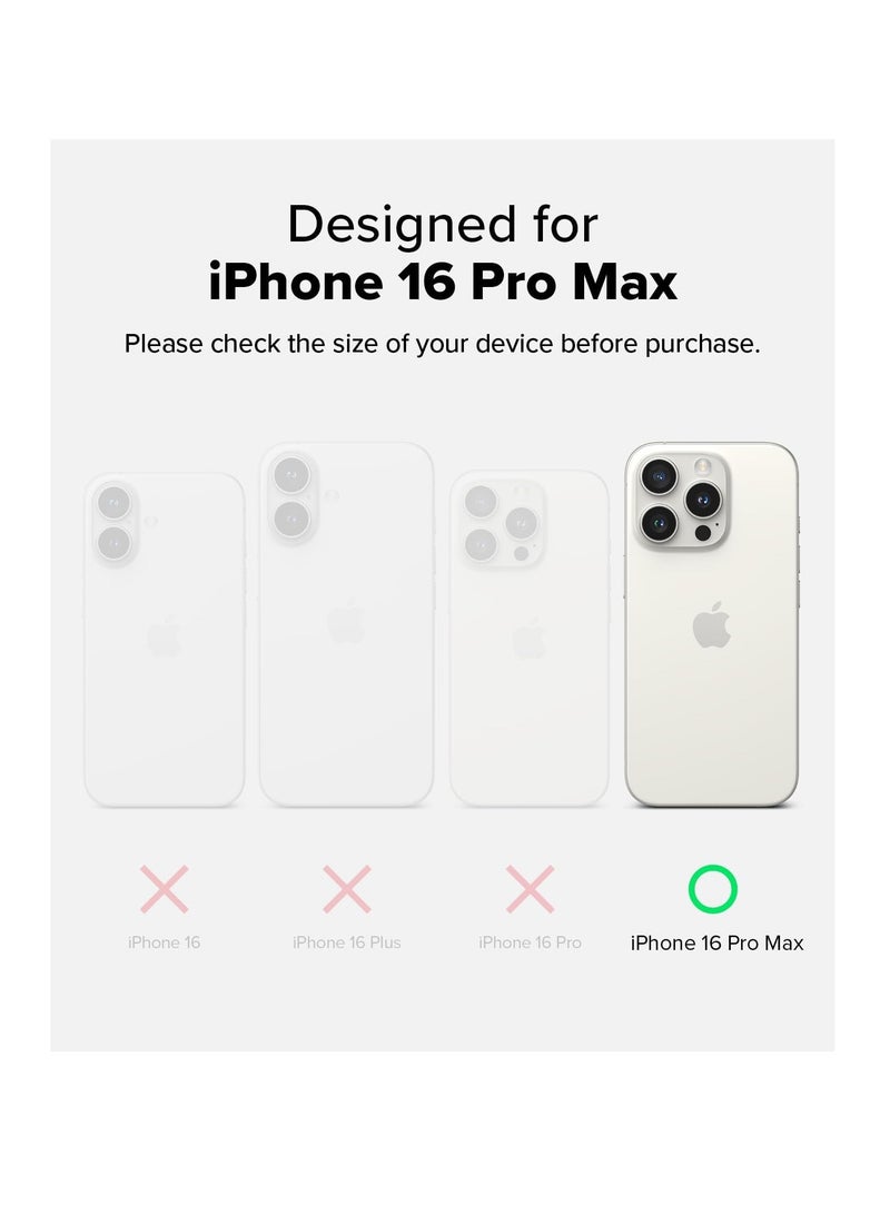 Ringke - Fusion-X [Precise Cutouts for Camera Lenses] Compatible with iPhone 16 Pro Max Case, Augmented Bumper Heavy Duty Shockproof Protective Cover Designed for iPhone 16 Promax Case Black - Image 1