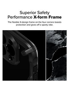 Ringke Fusion-X [Precise Cutouts for Camera Lenses] Compatible with iPhone 16 Pro Max Case, Augmented Bumper Heavy Duty Shockproof Protective Cover Designed for iPhone 16 Promax Case Black  - Image 3