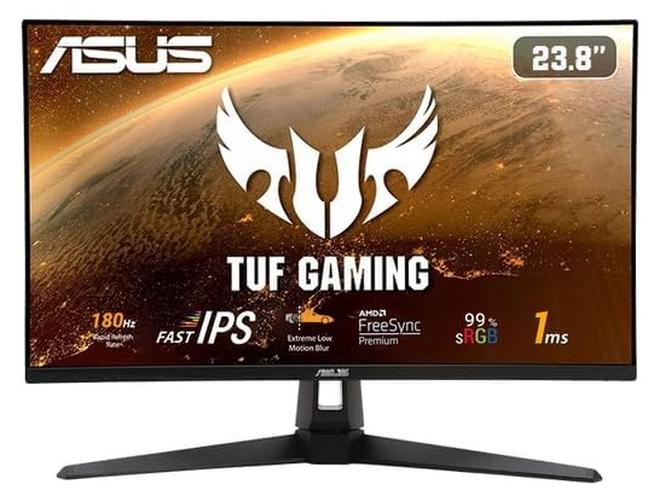 ASUS TUF Gaming 24” (23.8 inch viewable) 1080P Monitor VG249Q3A-J - Full HD, 180Hz, 1ms, Fast IPS, Extreme Low Motion Blur, FreeSync Premium, Speakers, DisplayPort, HDMI, Variable Overdrive, 99% Srgb Black - Image 1