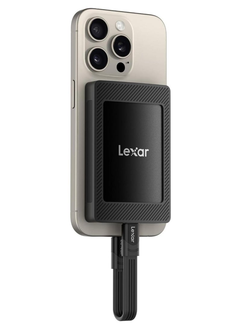 Lexar 1TB SL500 Portable SSD, Up to 2000MB/s Read, Compatible w/Type-C Laptops, iPhone 15, Smartphones, Tablets, PS5, Xbox, USB 3.2 Gen 2x2, Slim and Lightweight, External SSD (LSL500X001T-RNBNU) 1 TB - Image 1