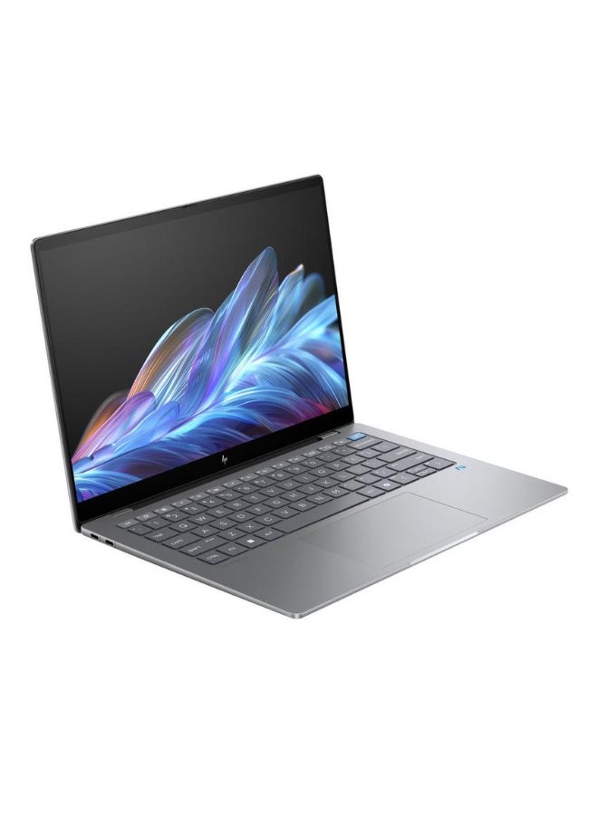إتش بي - كمبيوتر محمول OmniBook X 14-fe0003nx بشاشة مقاس 14 بوصة ومعالج Qualcomm Snapdragon X Elite وذاكرة وصول عشوائي 16 جيجابايت ومحرك أقراص SSD سعة 512 جيجابايت ورسومات مدمجة ونظام تشغيل Windows 11 - Image 1