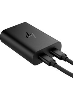 HP 65W GaN USB-C Laptop Charger - 600Q8AA#ABU | Black  - Image 2