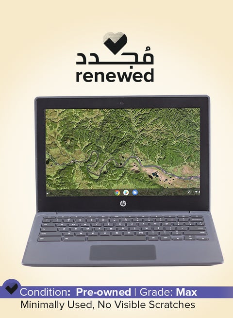 Renewed - Chromebook 11 G8 Laptop With 11.6-Inch HD Display,Celeron N4020/4th Gen/4GB RAM/32GB SSD/Chrome OS English Black