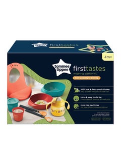 tommee tippee Weaning Starter Kit With Toddler Feeding Bowls And Spoons, Roll And Go Bib, Weaning Sippy Cup And Food Storage Pots 4 Months+, Multicolour  - Image 3