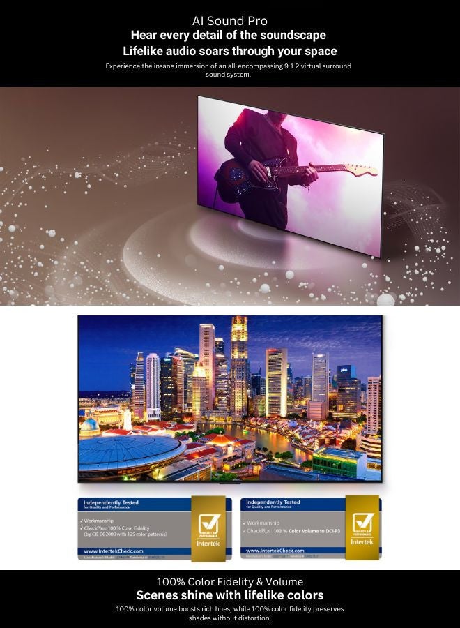 LG - 48 inch OLED evo 4K Smart TV With Alpha 9 AI Processor Gen7, Dolby Vision + 3.5L Air Fryer With Rapid Air Convection, 80-200°C Cooking Range OLED48C46LA+AIR-FRYER Black - Image 1