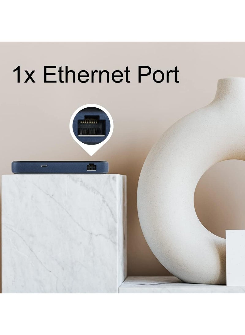 ZTE - 5G Mobile Router MU5001,Unlock with Sim Card Slot NSA SA WiFi 6 Hotspot 3800 Mbps Download support Max 32 Devices- Black - Image 1