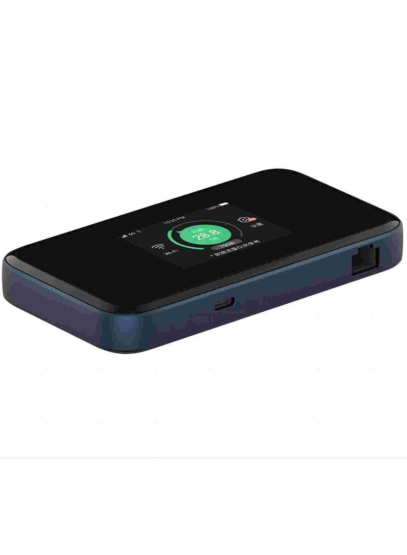 ZTE 5G Mobile Router MU5001,Unlock with Sim Card Slot NSA SA WiFi 6 Hotspot 3800 Mbps Download support Max 32 Devices- Black  - Image 4