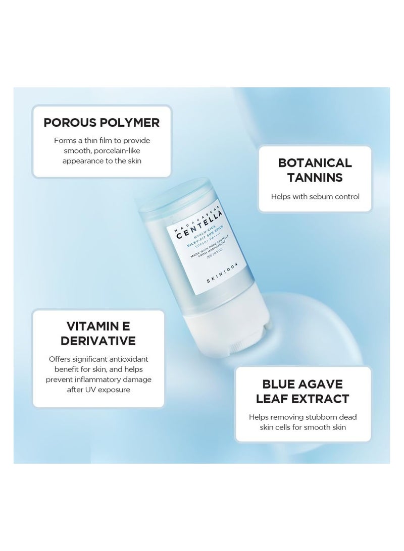 SKIN1004 Madagascar Centella Hyalu-Cica Silky-Fit Sun Stick 20 ggrams - Image 3