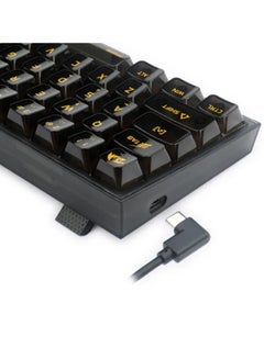 ريدراجون K617CTB-RGB 60% Wired RGB Gaming Keyboard, 61 Keys Compact Full-Transparent Mechanical Keyboard  - Image 5