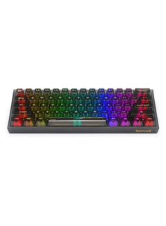 ريدراجون K617CTB-RGB 60% Wired RGB Gaming Keyboard, 61 Keys Compact Full-Transparent Mechanical Keyboard  - Image 2