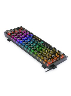 ريدراجون K617CTB-RGB 60% Wired RGB Gaming Keyboard, 61 Keys Compact Full-Transparent Mechanical Keyboard  - Image 3