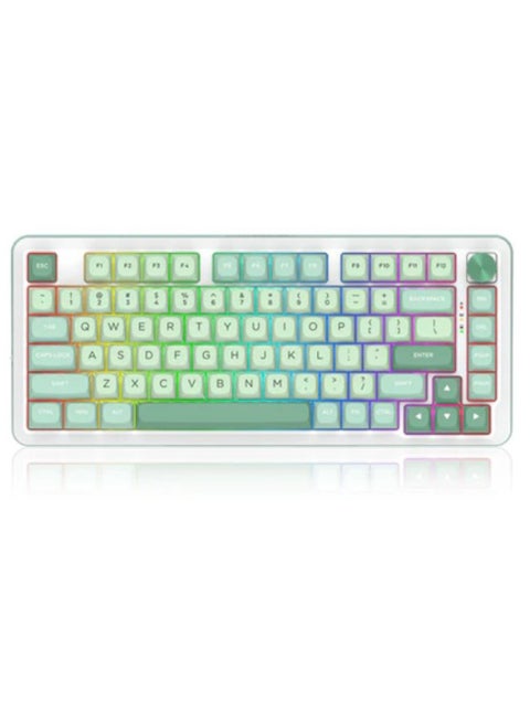 K681 MG-RGB-PRO Cyrus PRO 75% layout wireless Gasket mounted gaming mechanical keyboard 75% improved layout BT-2.4G-Wired provides better typing experience Hot swappable  Customized handle design for easy control
