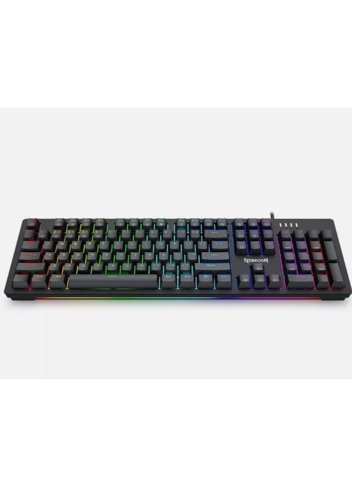 ريدراجون K679 RGB Gaming Keyboard, 104 Keys Wired Mechanical Keyboard, D-Absorption Foam, Upgraded Hot-Swappable Socket, Full Color Keycaps  - Image 1