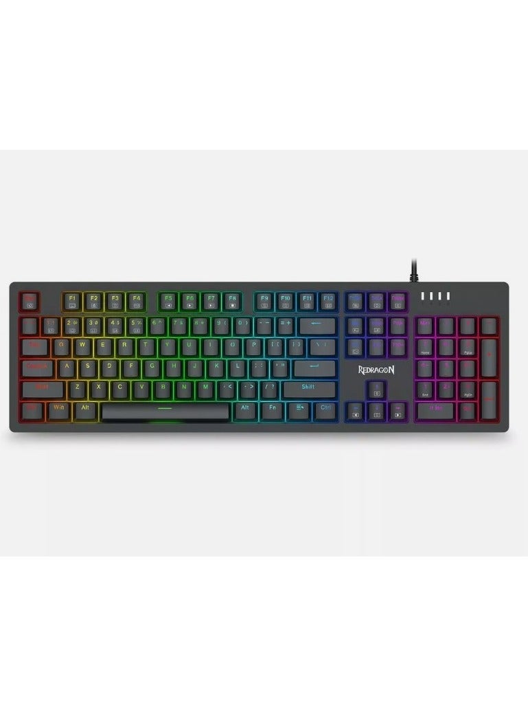 ريدراجون K679 RGB Gaming Keyboard, 104 Keys Wired Mechanical Keyboard, D-Absorption Foam, Upgraded Hot-Swappable Socket, Full Color Keycaps  - Image 2
