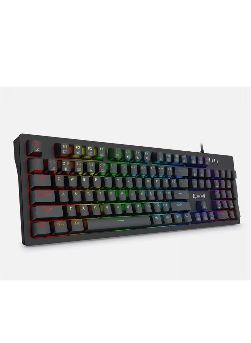 ريدراجون K679 RGB Gaming Keyboard, 104 Keys Wired Mechanical Keyboard, D-Absorption Foam, Upgraded Hot-Swappable Socket, Full Color Keycaps  - Image 3