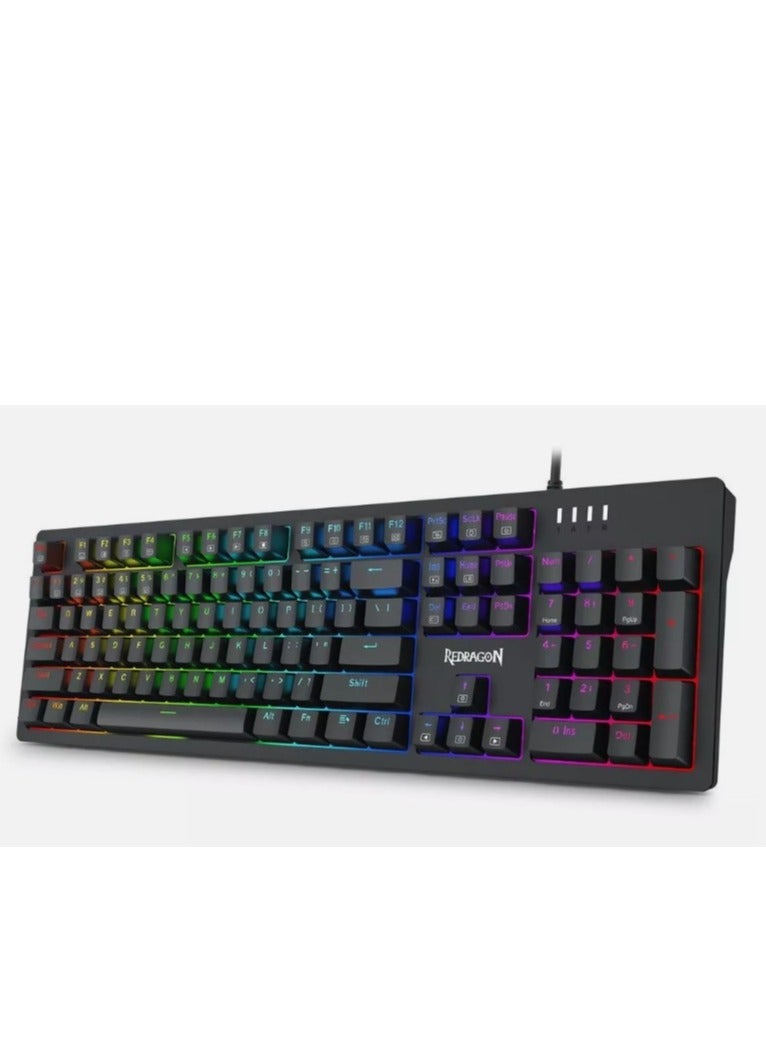 ريدراجون K679 RGB Gaming Keyboard, 104 Keys Wired Mechanical Keyboard, D-Absorption Foam, Upgraded Hot-Swappable Socket, Full Color Keycaps  - Image 4