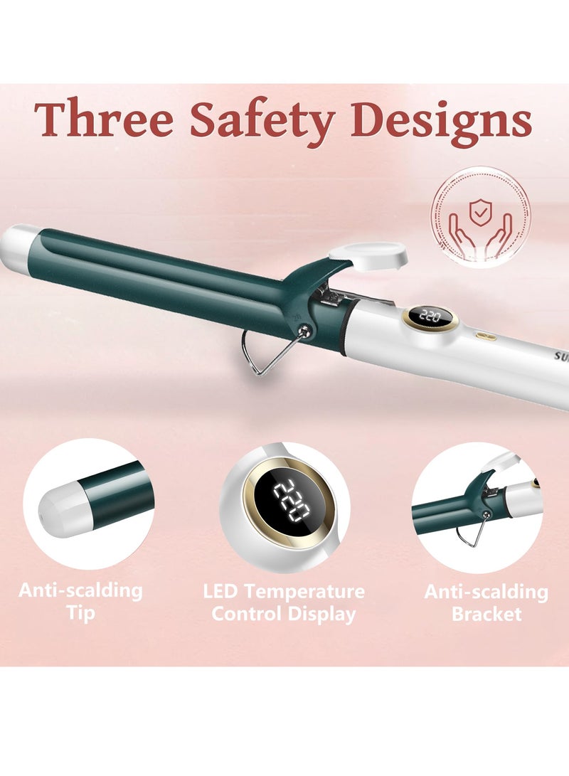 Professional Hair Curler 28mm White/Green with LCD Display, Adjustable Temperature, Harmless and Durable, Quick Home Hairstyle White 28mm - pnsku/N70113166V/45/_/1726886966/b710dd0b-638a-4b4f-a24a-8afe4e078b98