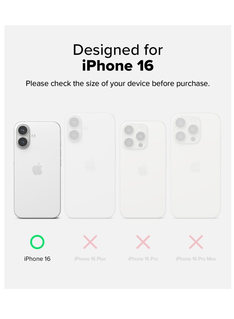 Ringke Fusion-X [Precise Cutouts for Camera Lenses] Compatible with iPhone 16 Case, Augmented Bumper Heavy Duty Shockproof Protective Cover Designed for iPhone 16 Case - Black - Image 2