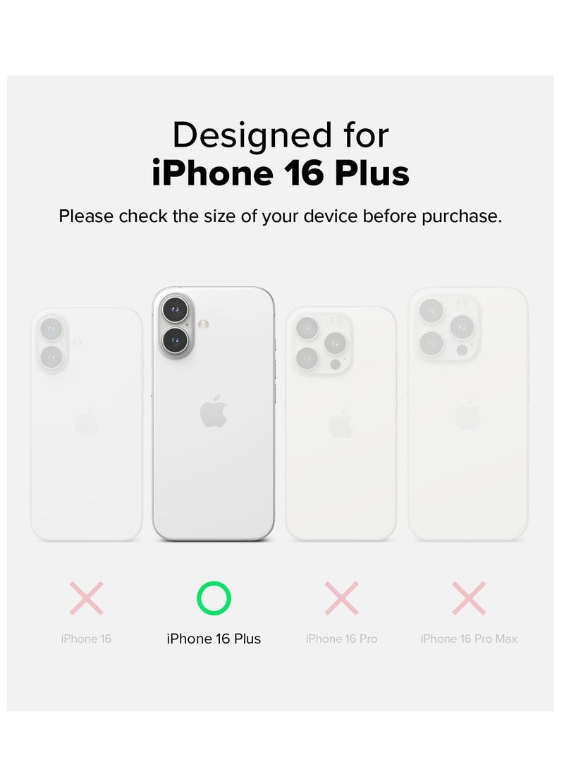 Ringke - Fusion-X [Precise Cutouts for Camera Lenses] Compatible with iPhone 16 Plus Case, Augmented Bumper Heavy Duty Shockproof Protective Cover Designed for iPhone 16 Plus Case - Black - Image 1