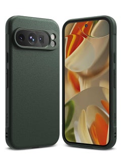 Onyx [Feels Good in The Hand] Compatible with Google Pixel 9 Pro XL Case, Anti-Fingerprint Technology Prevents Oily Smudges Non-Slip Enhanced Grip Precise Cutouts for Camera - Dark Green