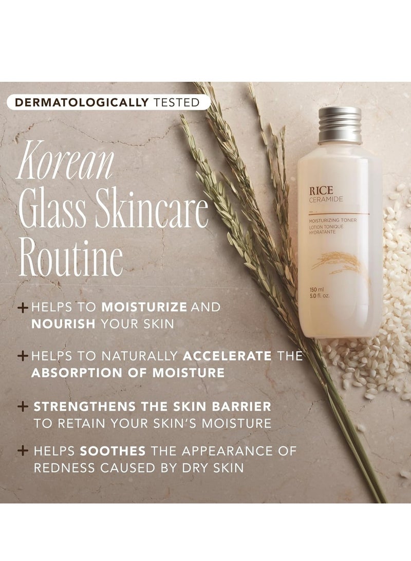 Rice Ceramide Moisturizing Toner - Rice Extract Rice Toner for Face - Strengthens Skin Barrier - Hydrating Targets Dryness - Lightweight Face Moisturizer - Glow Essence Korean Skin Care 150 mlml - pnsku/N70113184V/45/_/1726887024/6a728e22-3bb8-4fd3-a74f-906d48bfe59d