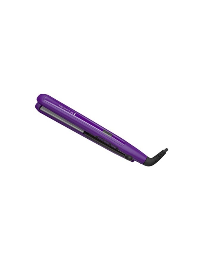 REMINGTON - 1" Anti-Static Flat Iron with Floating Ceramic Plates and Digital Controls, Hair Straightener Purple, S5500 - Image 1
