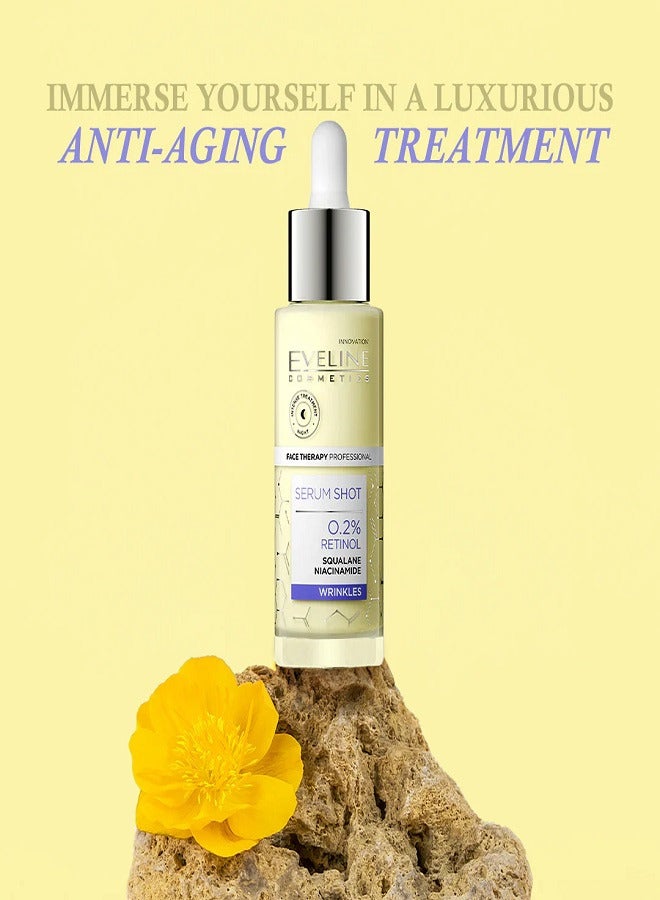 Eveline - Cosmetics Serum Shot Anti-Wrinkle Treatment 0.2% Retinol 30ml - Image 1