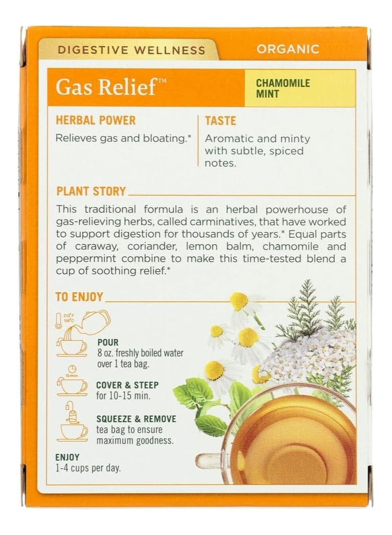 Traditional Medicinals Organic Gas Relief And Bloating, 16 Teabags  - Image 2
