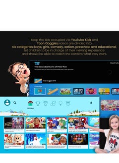 Wownect Smart Video Projector Native 1080P 4K Supported 450 ANSI Movie Projector with WiFi & Bluetooth Linux Web OS system Home theater Outdoor Projector WP91 Black  - Image 4