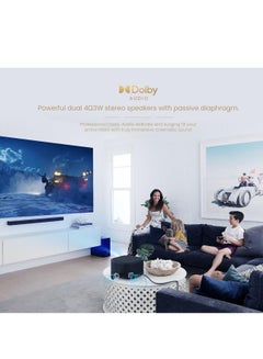 Wownect Smart Video Projector Native 1080P 4K Supported 450 ANSI Movie Projector with WiFi & Bluetooth Linux Web OS system Home theater Outdoor Projector WP91 Black  - Image 2