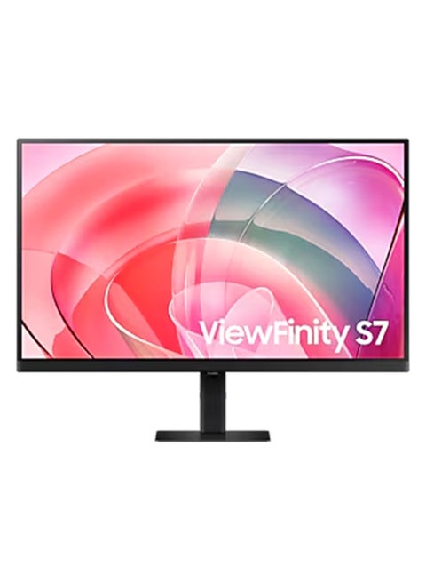 27 inch S7 ViewFinity Monitor 4K UHD Display, 60Hz Refresh Rate, 5ms Response Time, Flat, Flicker Free, Adaptive Picture, Eye Saver Mode, Auto Source Switch | LS27D706EAMXUE Black