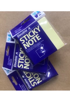 دبل إيه 3-piece Sticky notes 3x3 Double A yellow (100x6) yellow  - Image 1