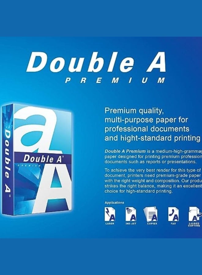 دبل إيه - Printer Copy Paper, Size A4, GSM 80, 100 Sheets - Image 1