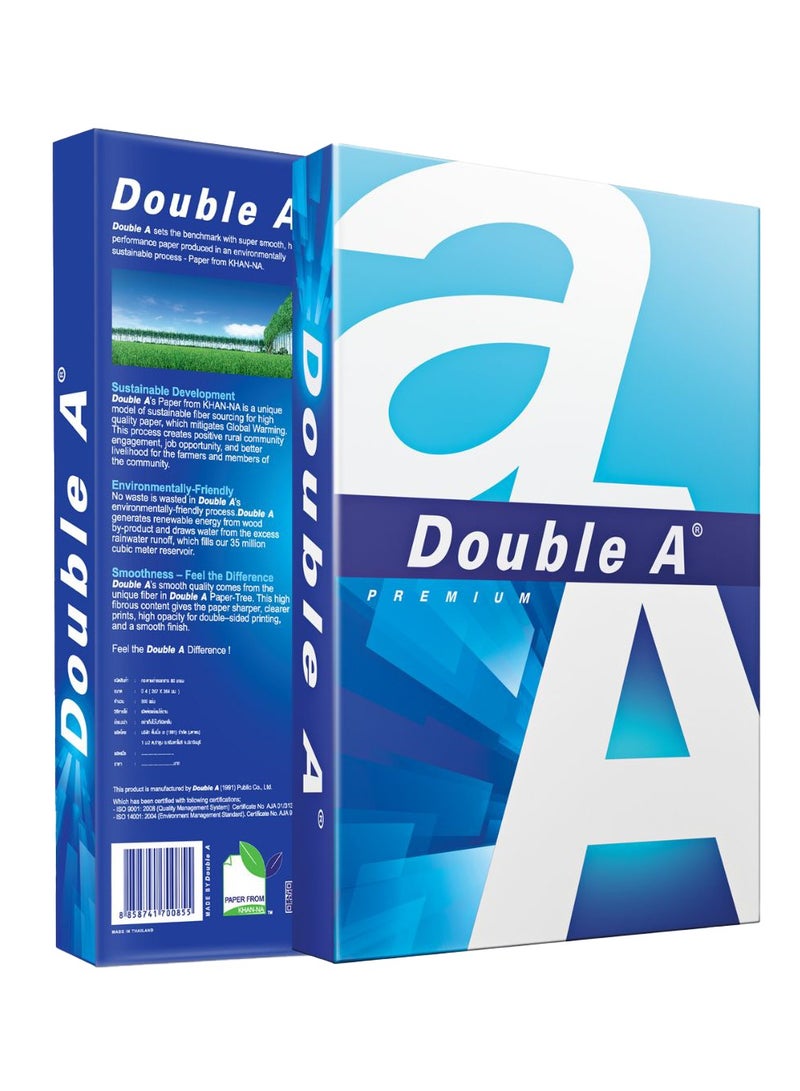 دبل إيه Printer Copy Paper, Size A4, GSM 80, 250 Sheets A4 - Image 3