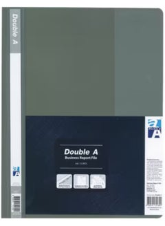 دبل إيه Clear Front Report Covers Project File Protector Folder Black 