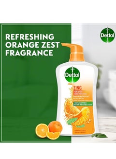 Dettol Zing Antibacterial Bodywash Orange Zest 700ml  - Image 4