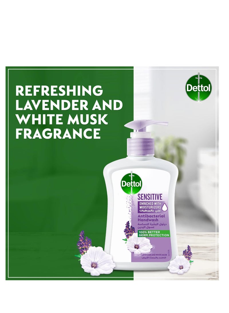 Dettol Hand Wash Sensitive Lavender And White Musk Fragrance 400ml  - Image 5