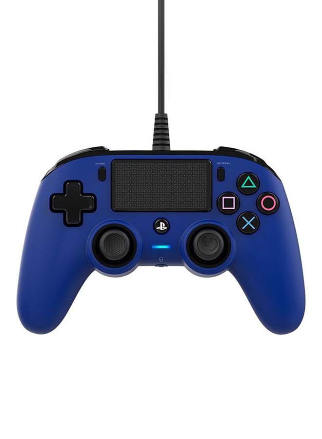 nacon - Wired Compact Controller For PlayStation 4 Blue - Image 1