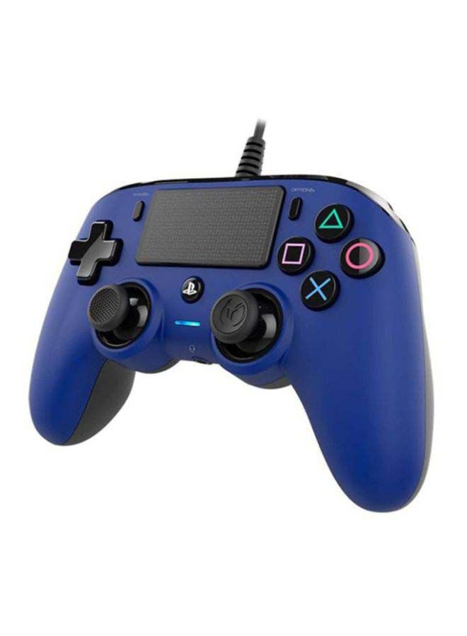 nacon - Wired Compact Controller For PlayStation 4 Blue - Image 1